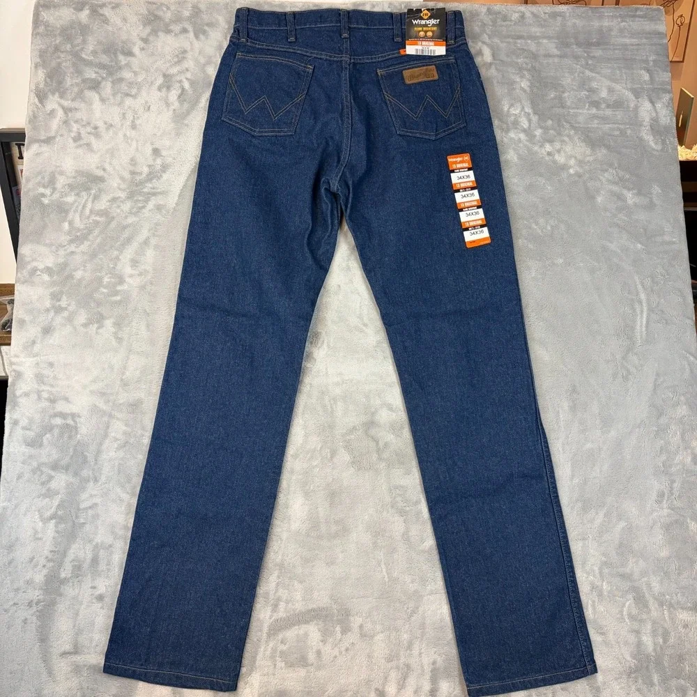 Wrangler 10FR13MWZ FR Flame Resistant 13 Original Fit Jeans Size 34x36 NWT